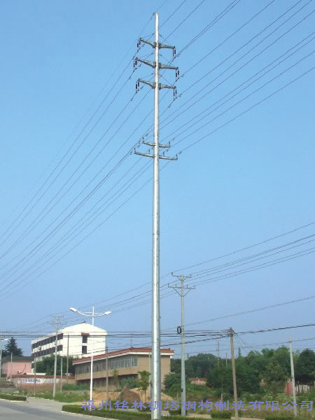35KV雙回路直線鋼管桿(塔)